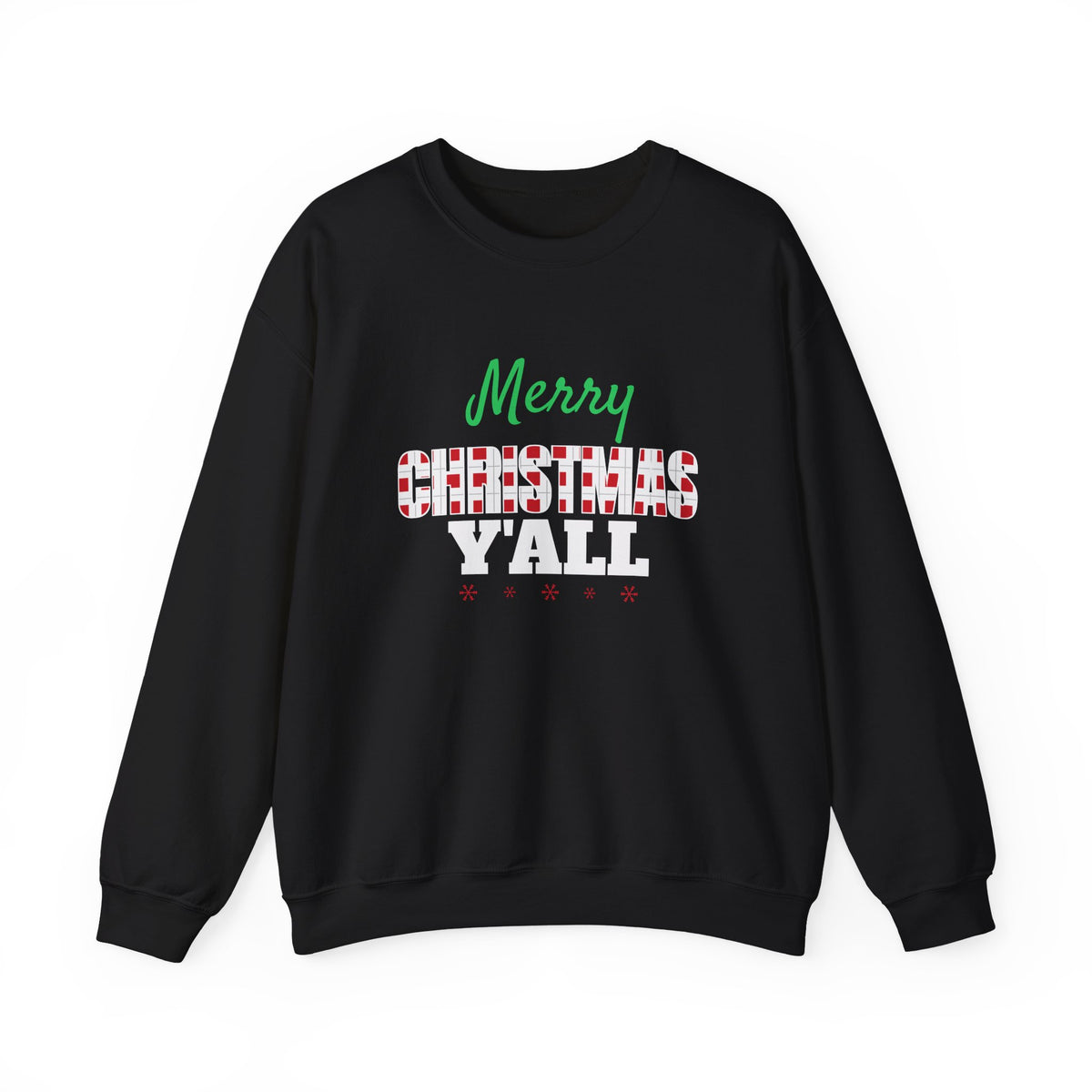Merry Christmas Y'all Plaid Sweatshirt